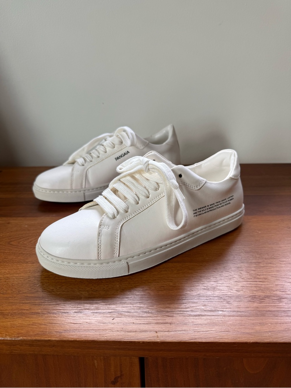 Pangaia White Grape Leather Sneakers